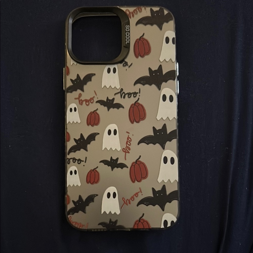 Halloween Themed Phone Case - Black and White